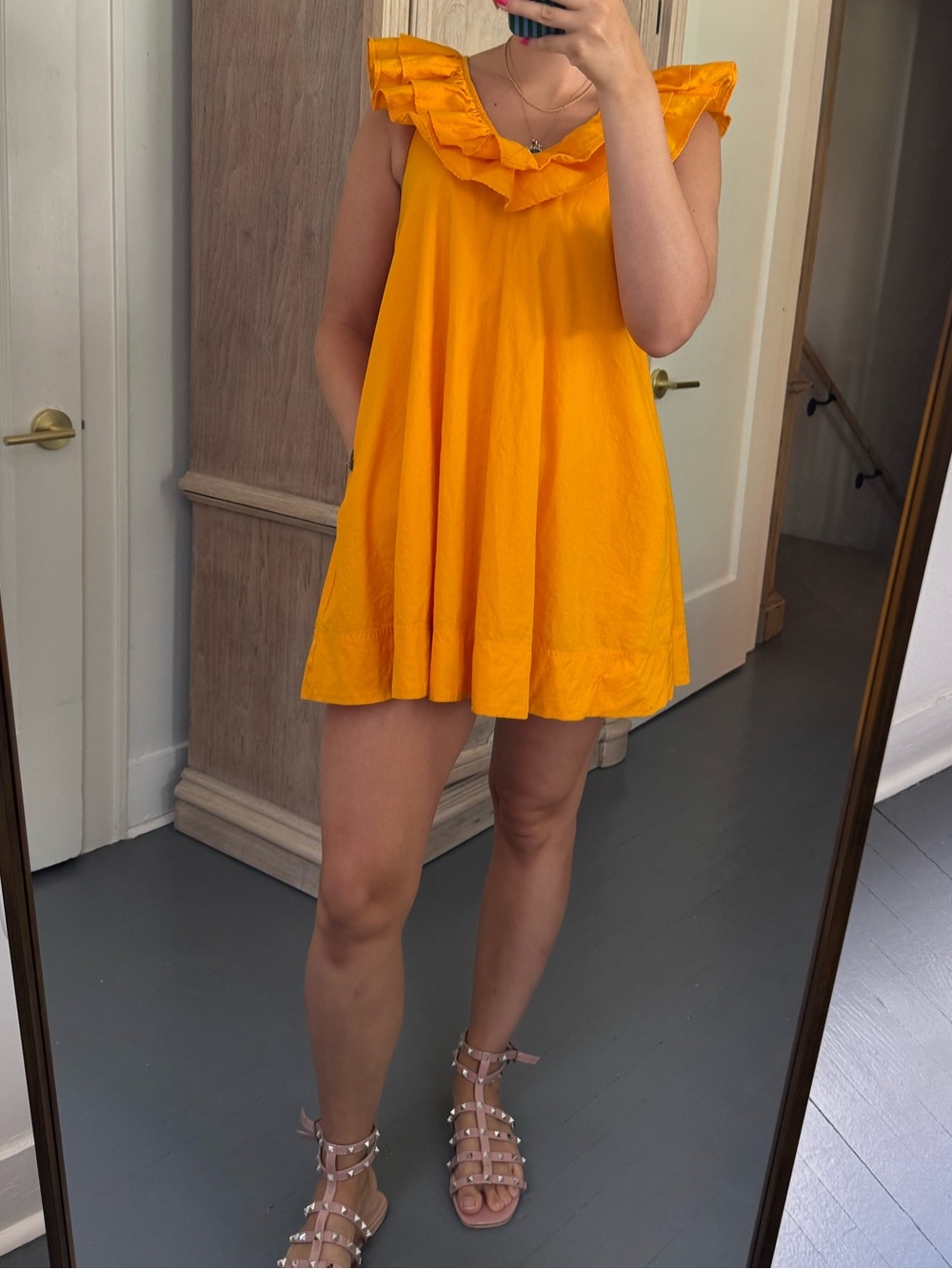 Yellow Ruffle Dress - Picture 3 of 5